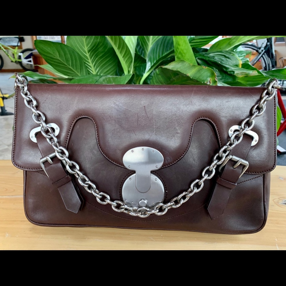 Ralph Lauren Ricky Leather Purse - Chain handle